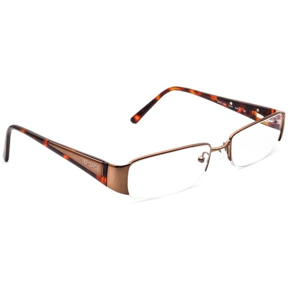 Versace Eyeglasses MOD. 1109 1045 Brown/Tortoise Half Rim Eye Glasses Frame - Picture 6 of 6